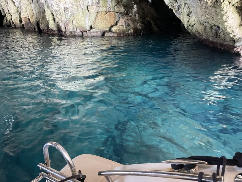 Blue Cave in Kotor, Montenegro